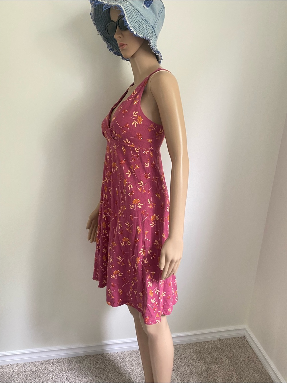 Patagonia Red Sheath Dress Sleeveless Halter Midi - Picture 2 of 9